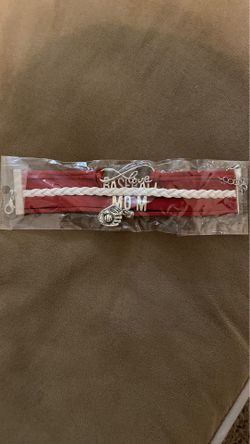 Baseball mom bracelet