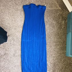 Staples Dress Royal Blue Small 