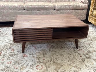 Mid Century Modern Style Coffee Living Room Table Walnut