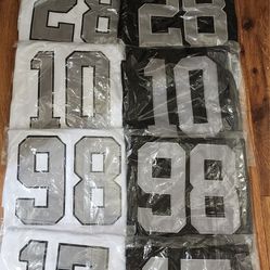 Raiders Jerseys Stitched. Men's Sizes. 
