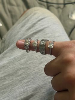 Lab Grown Diamond VVS Moissanite Rings