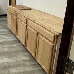 Cabinets And butcher Block 