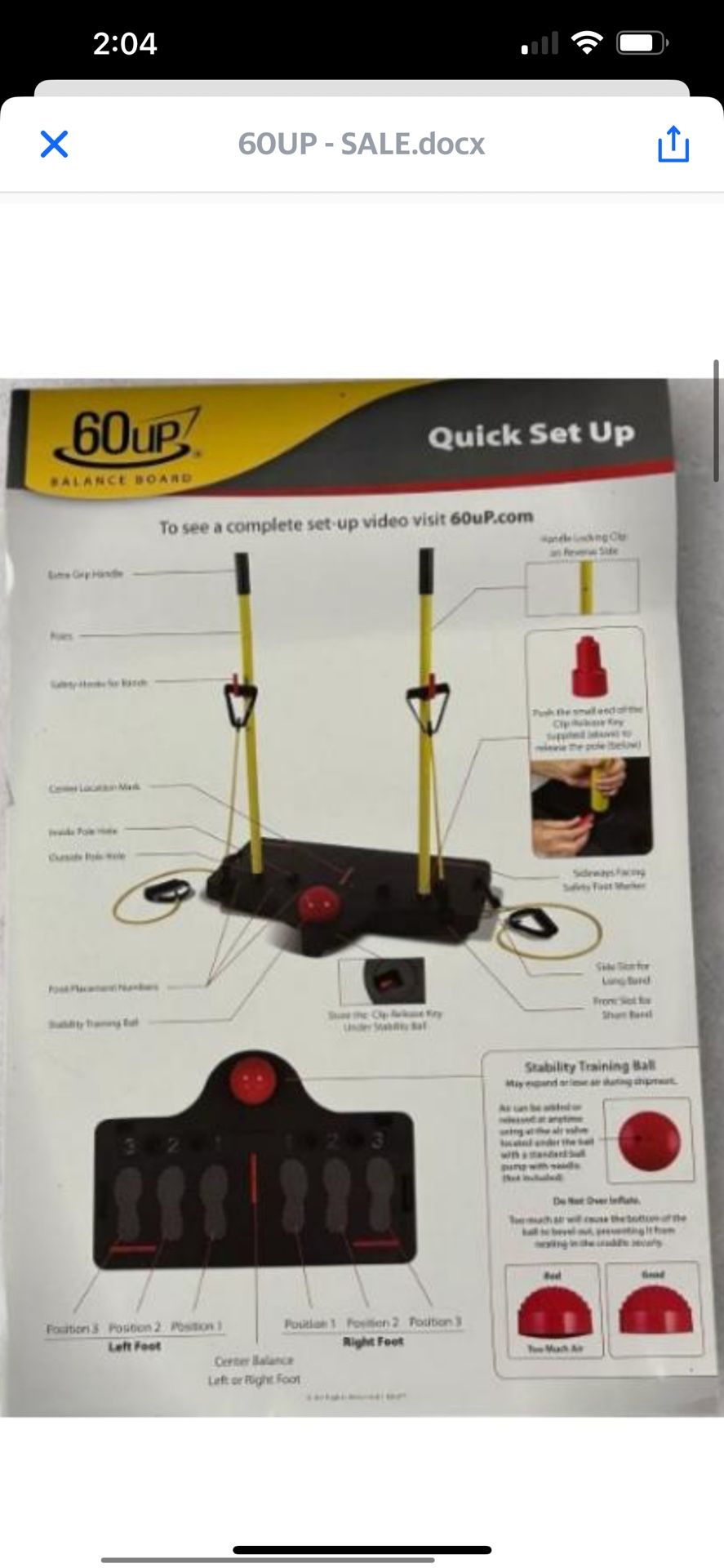 60 up Balance Board Seniors