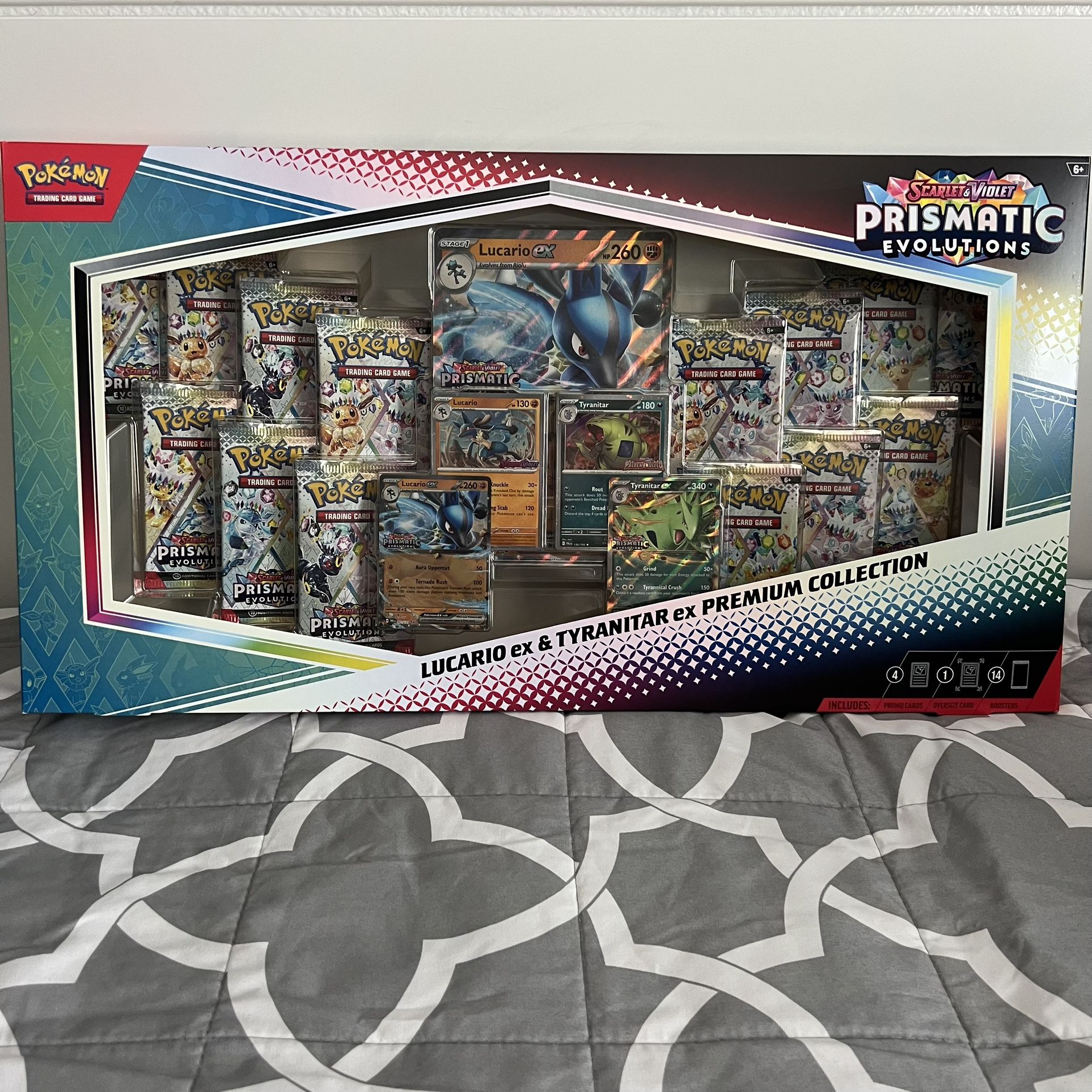 Pokemon Prismatic Evolutions Lucario Tyranitar