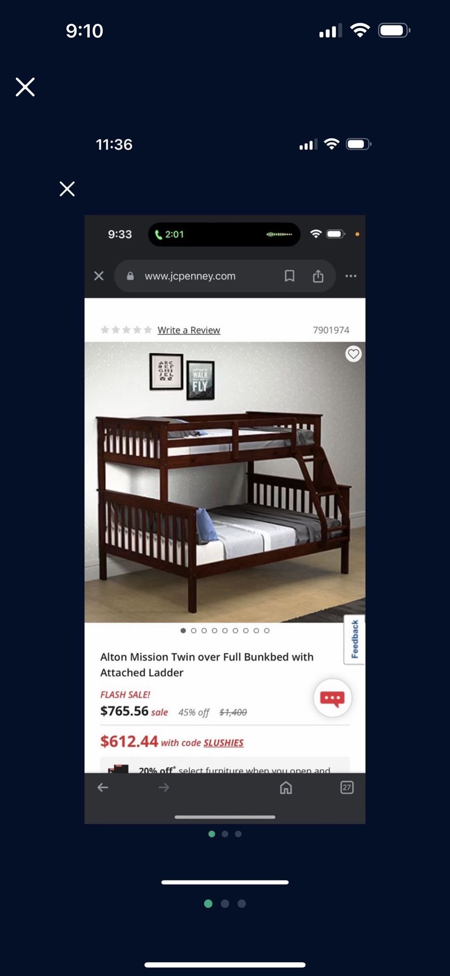 Wood Twin/Full Bunk beds **BRAND NEW STILL IN BOX****