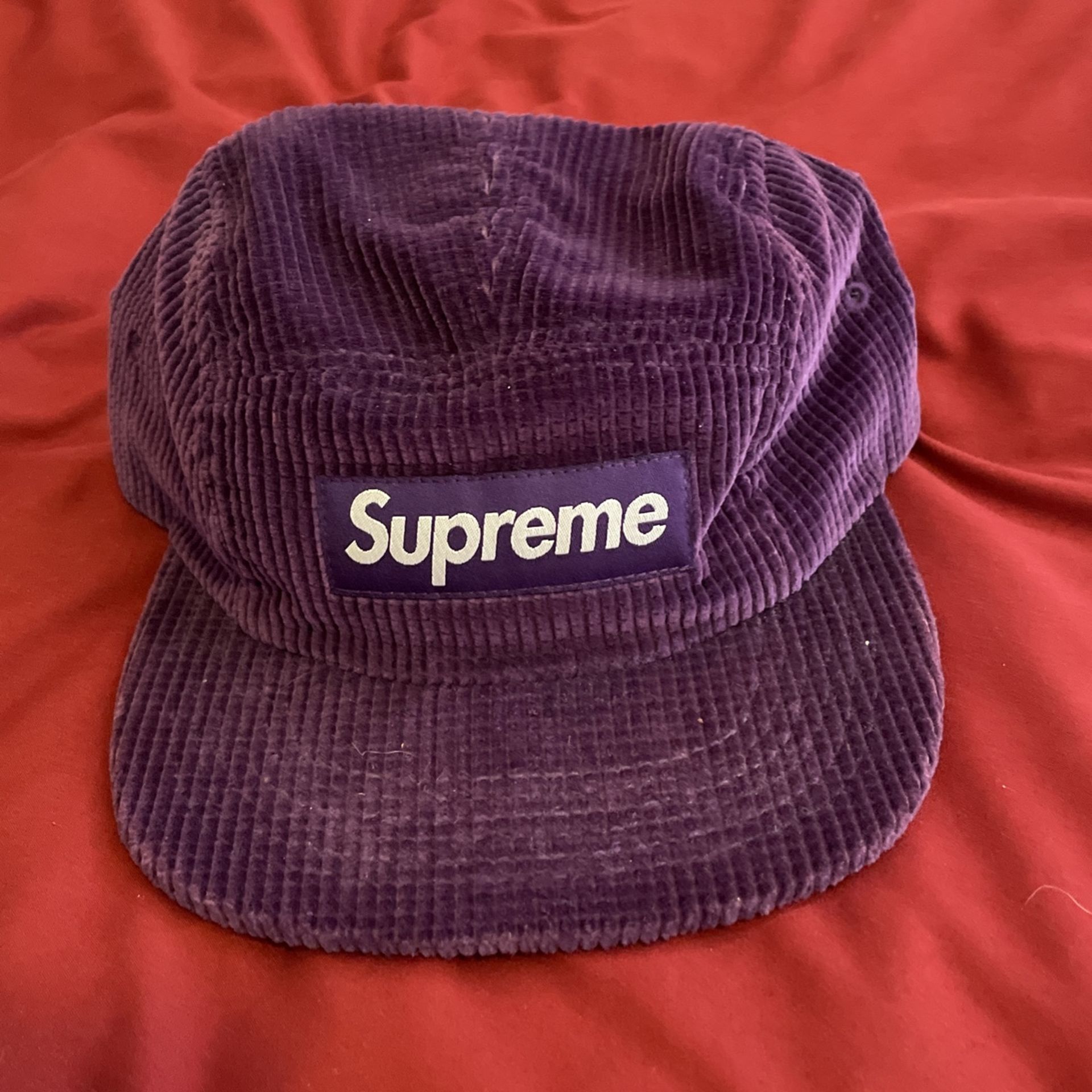 Supreme Corduroy Purple Hat