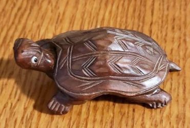 Vintage Wooden Turtle