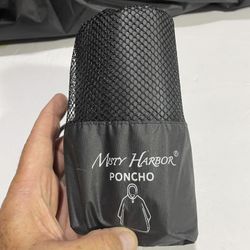 Misty harbor Rain Poncho Brand New Black 