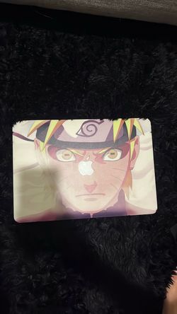 Apple MacBook with Naruto Anime Case