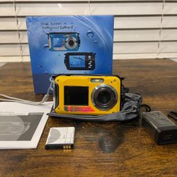 Waterproof Camera Double Screens 