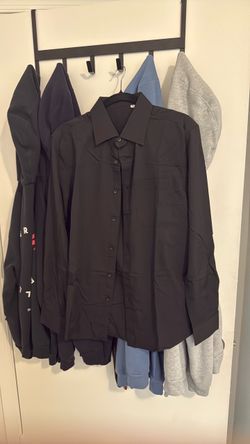 Black and Blue Dress Shirt Size Small