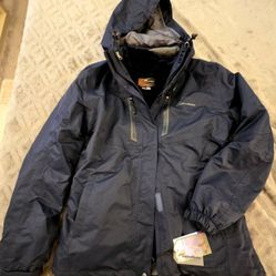Winter/ski Jacket, Woman, S, Dark Blue