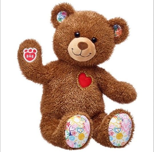 Build A Bear Hearts 'n' Hugs Teddy Bear 16"