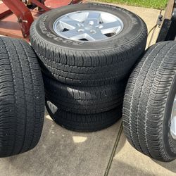 Goodyear Wrangler OEM, 255/75R/17 Jeep tires, wheels, and TPMS 