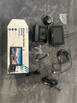 Wireless rear view camera system kit