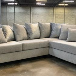 Brand New/Monroe Dove RAF Sectional,seccional, Couch/ Delivery Available