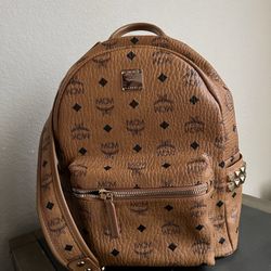 Studded Backpack  And Green Leather Duffle 
