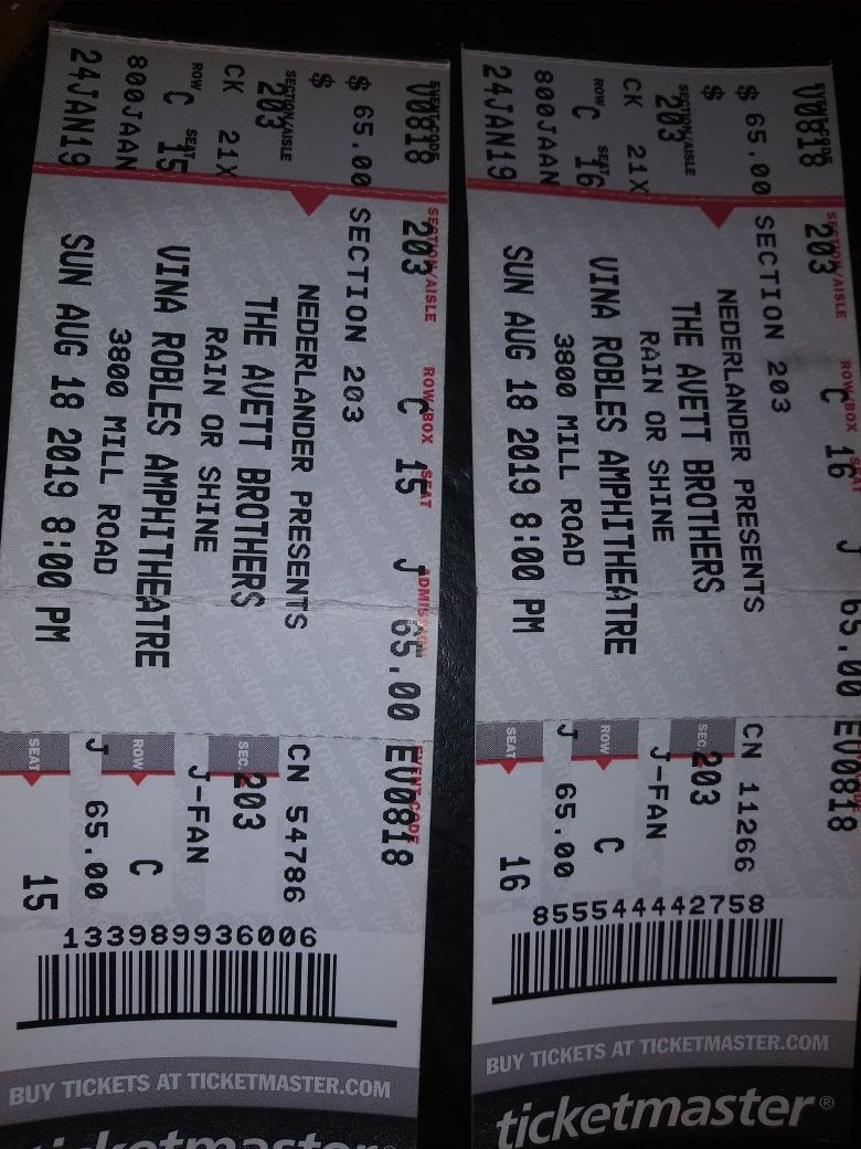 The Avett Brothers concert tickets