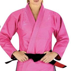 Pink BJJ Gi Women + Gloves