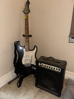 TGX Electric Guitar with Stand/Amp