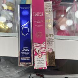 lash grow serum and eye bag serum
