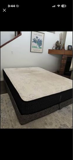 Queen bed w box spring