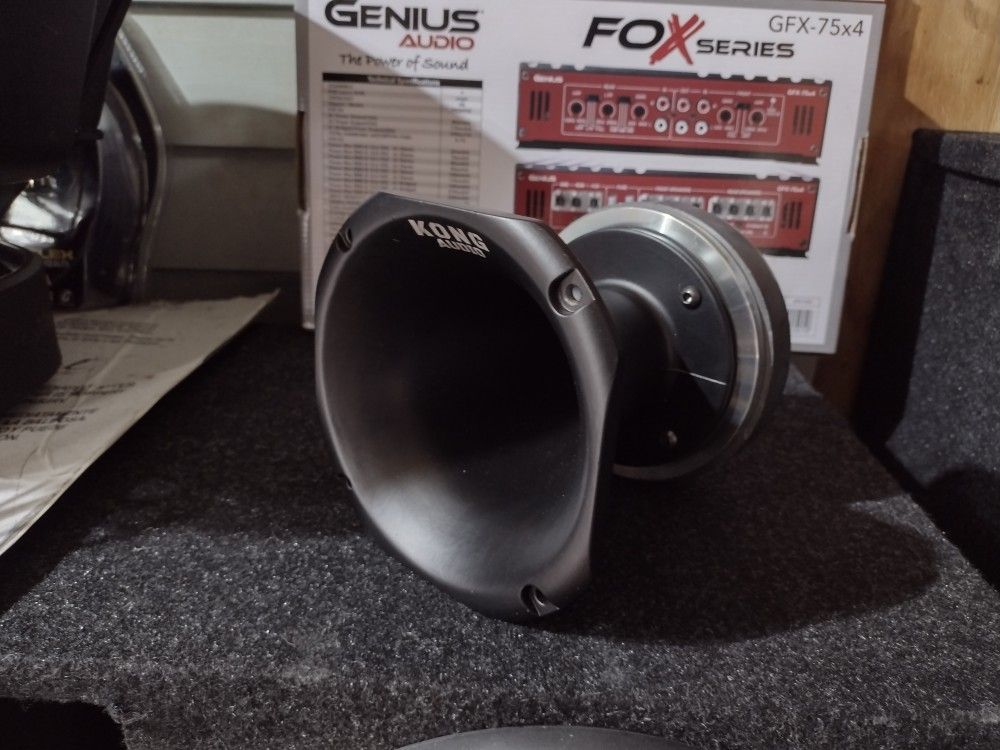 New Kong Audio SQ Driver 3" Voice Coil + Aluminum Horn Lens $150 Each