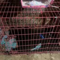 Pink Dog Cage 