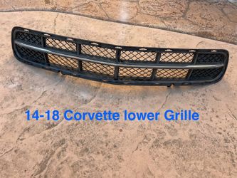 2014 - 2018 Chevrolet Corvette C7 OEM Gloss Black Lower Bumper Grille