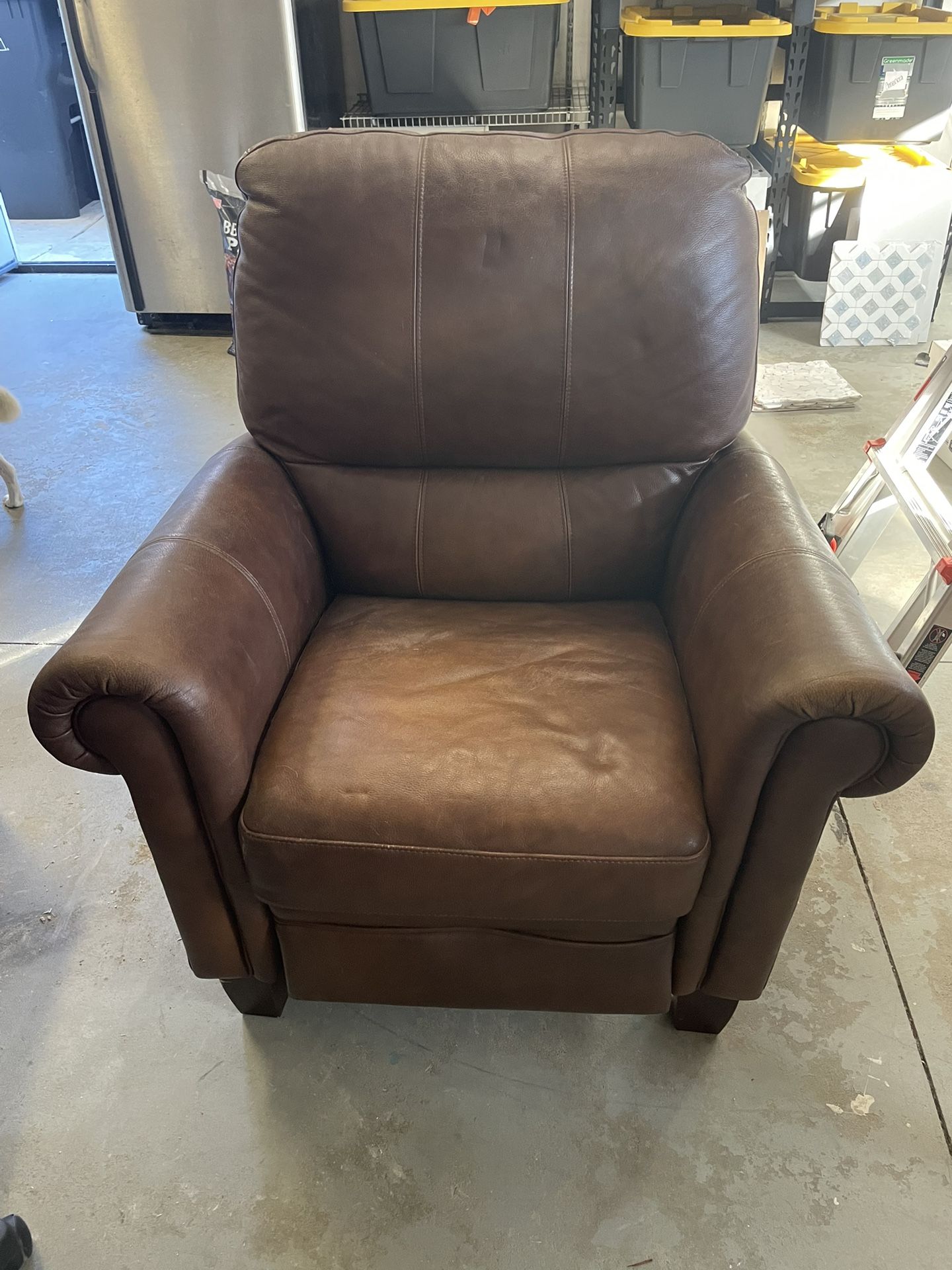 Brown Leather Reclining Chair