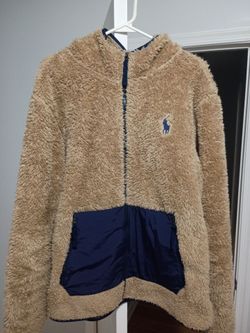 Large Polo Ralph Lauren Sherpa Fleece Zip Jacket