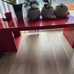 Red Console Table 