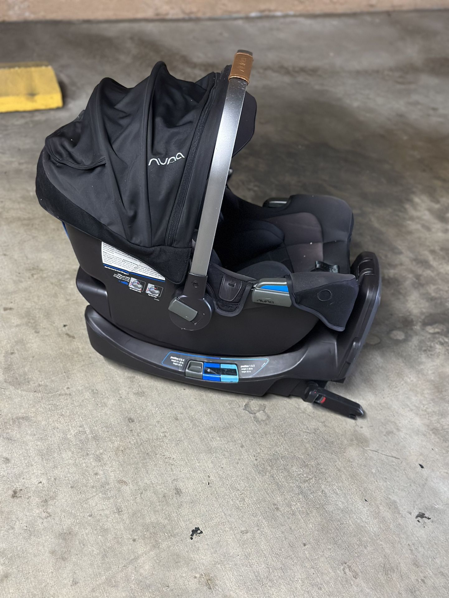 Nuna infant car seat and base
