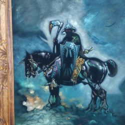 Vintage Black Velvet Painting 