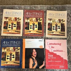 Beginner Cello, Violin, and Voice Lesson Books