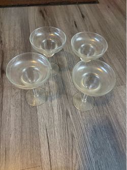 Set of 4 margarita glasses