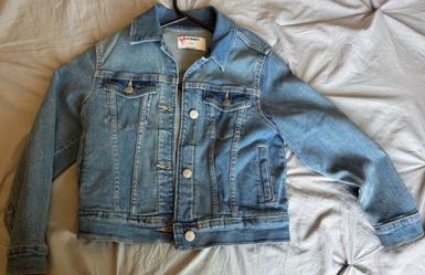 Old navy custom bad bunny denim jacket
