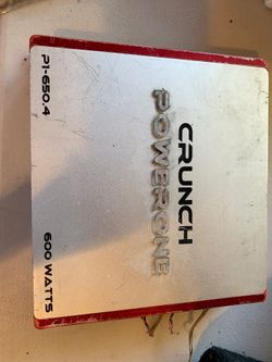 Crunch powerone amplifier 600 watts