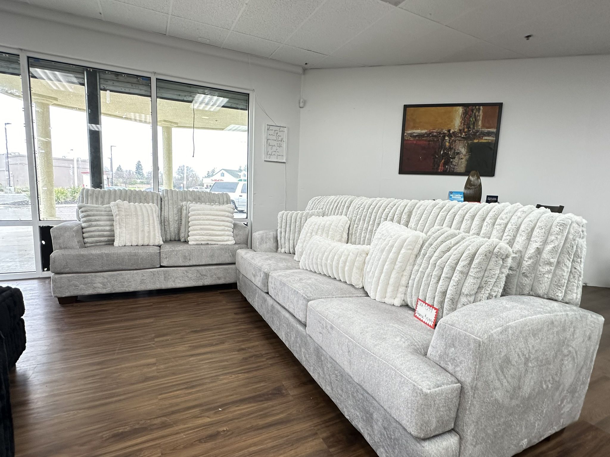 Moser Light Gray Sofa & Loveseat