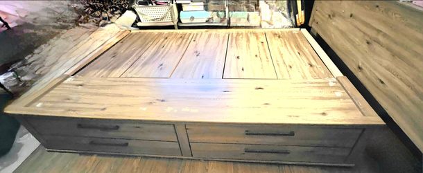 Classic Grey Queen bed Frame Only OBO