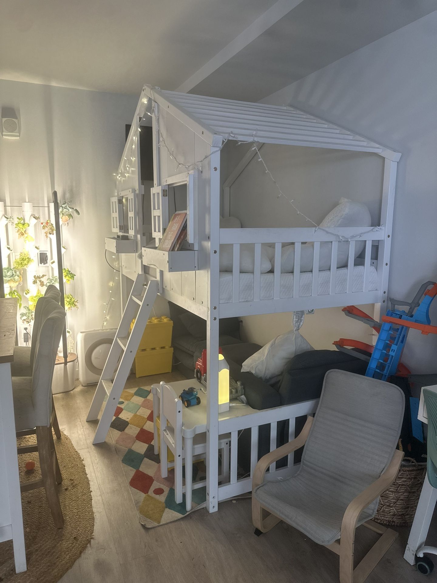 Kids Bunk Bed With Play Area Beneath Must Disassemble And Haul