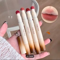  Velvet Matte Lip Glaze, Long-Lasting Creamy Lipstick, Non-Fading Velvety Finish, All Skin Types, Adult, Multi-Color Shades (Brown, Peach, Pink, Re