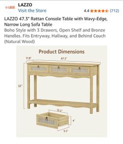 Rattan credenza