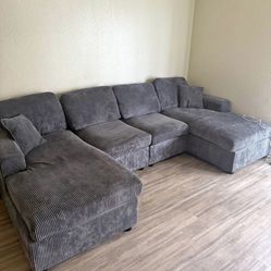 Brand New Double Chaise Sectional Sofa 