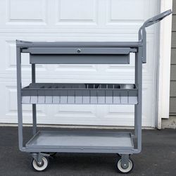 Heavy Duty Industrial Inventory Restocking Fulfillment Cart Business Cart 