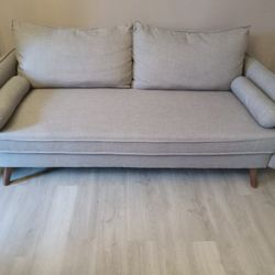 Nice Small Grey Couch Great Condition Great For Apartments Or Man Cave Cash Only