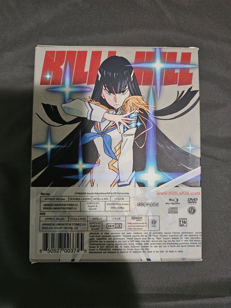 Kill La Kill (Volume 1) BluRay Set.