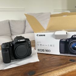 Never used! Canon EOS 90D Camera