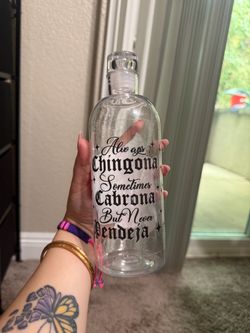 Chingona Cabrona Pendeja Clear Water Bottle