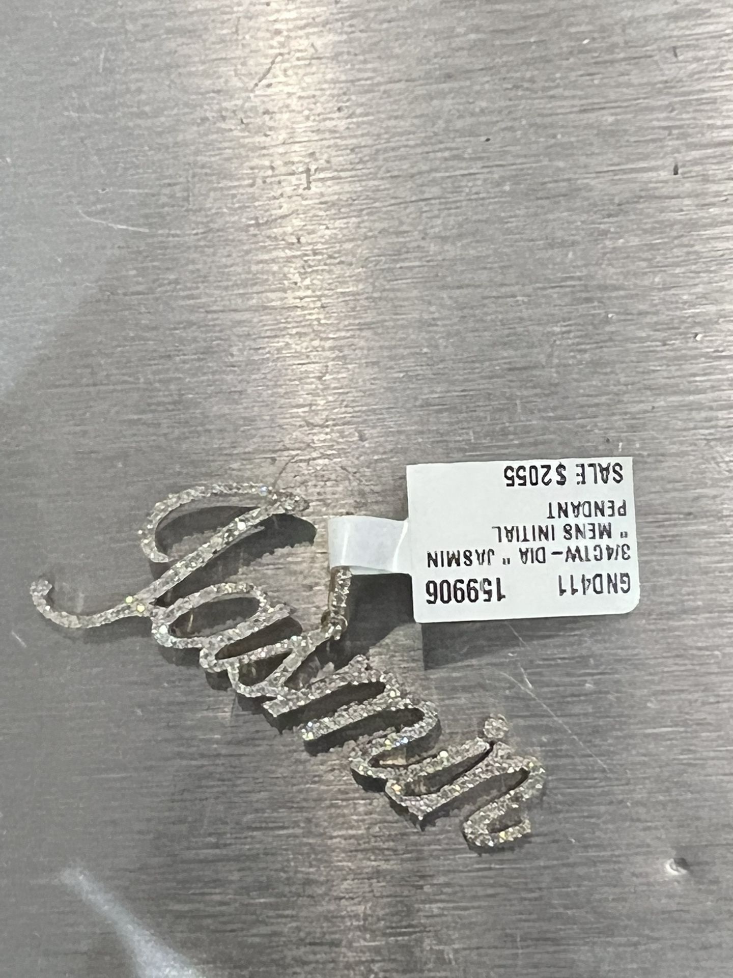 Gold Diamond Name Plate